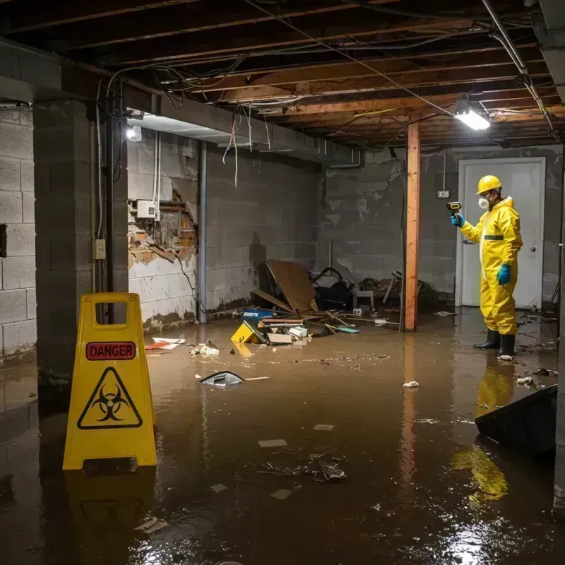 Flooded Basement Electrical Hazard in Shinglehouse, PA Property